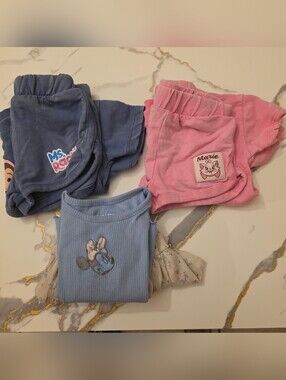 Disney, Mrs Rachel Matching Sets Pink & Blue Shorts Lot